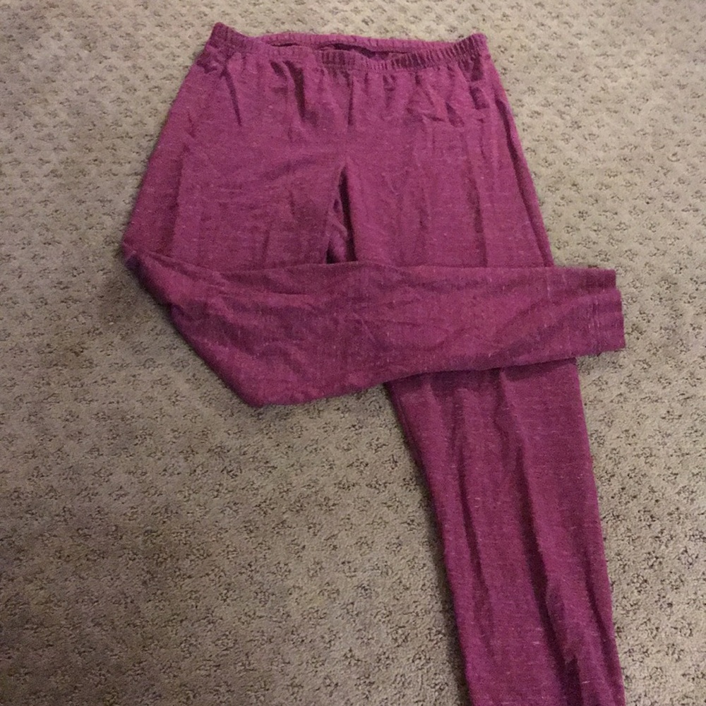 Purple leggings